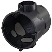 F-Tronic Flush-Entrada de Accesorios- a Prueba de Viento- 62 mm de Profundidad- de Contenido: 25- Colour Negro- E1072K